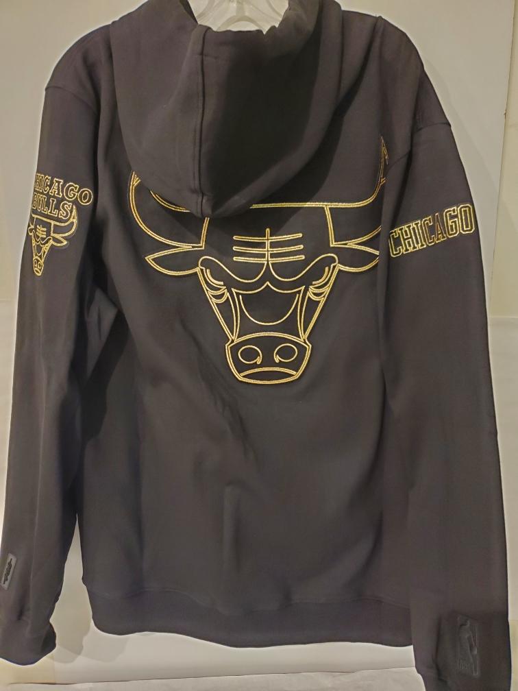 Chicago Bull Hoodie Black with Gold writing