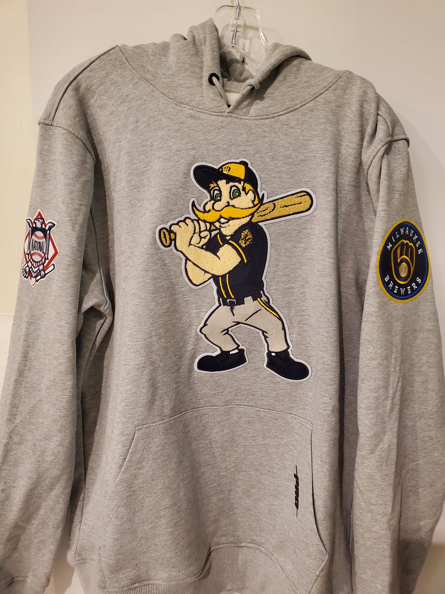 Milwaukee Brewers Gray Brenie the Brewer Hoodie