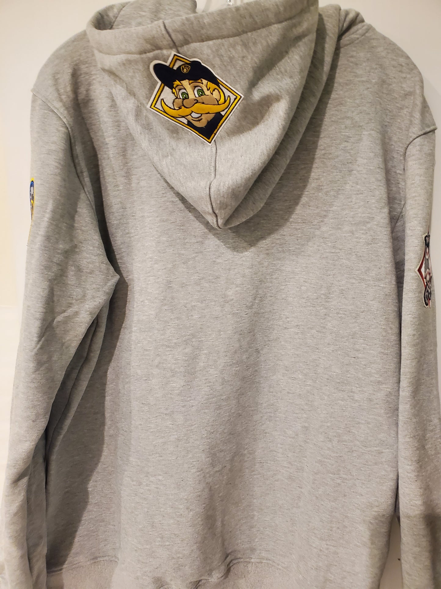 Milwaukee Brewers Gray Brenie the Brewer Hoodie