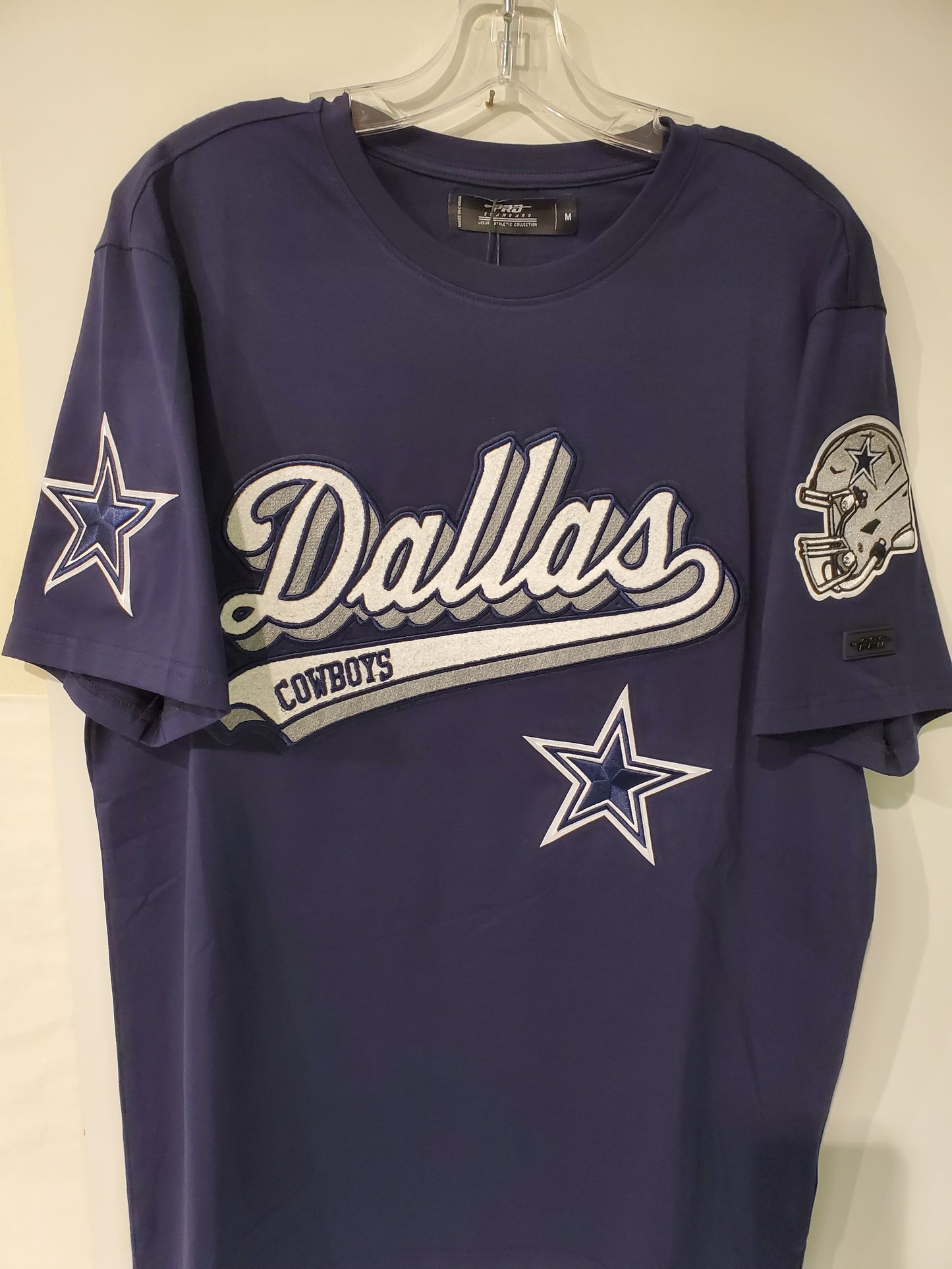 Dallas Cowboys Shirt with Blue and White outline (Navy Blue)