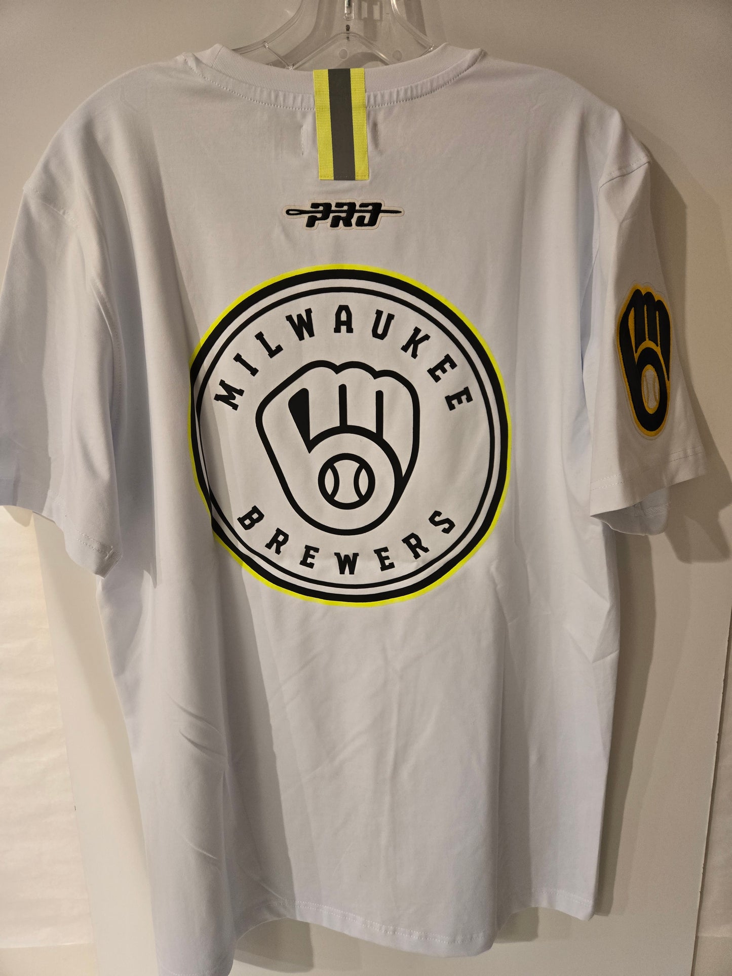 White And Neon Brewers Shirt