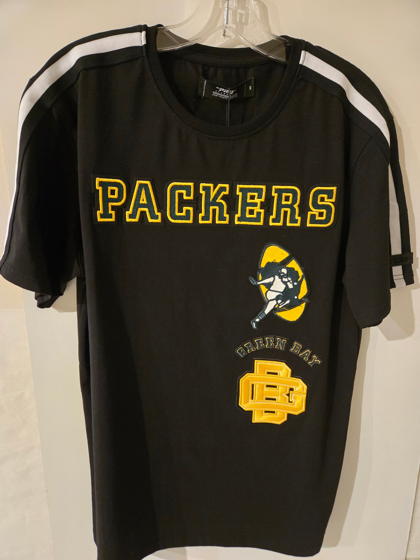 Green Bay Packer Black w/ Yellow Letters T-Shirt