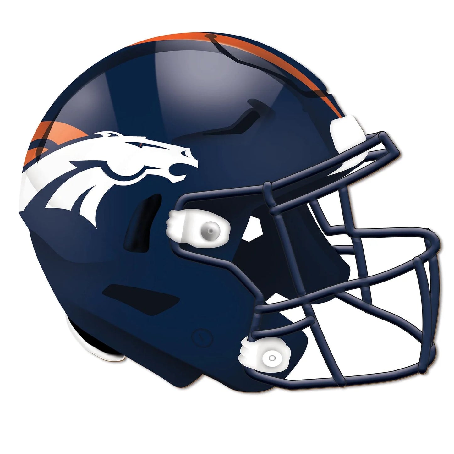 Denver Broncos 12"in Wood Helmet Cutout