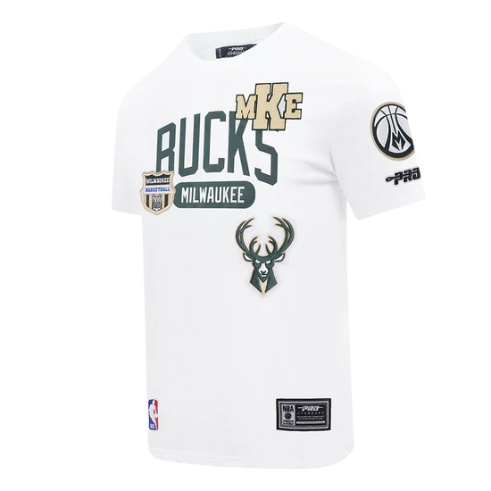 Bucks White Shirt Many Patches