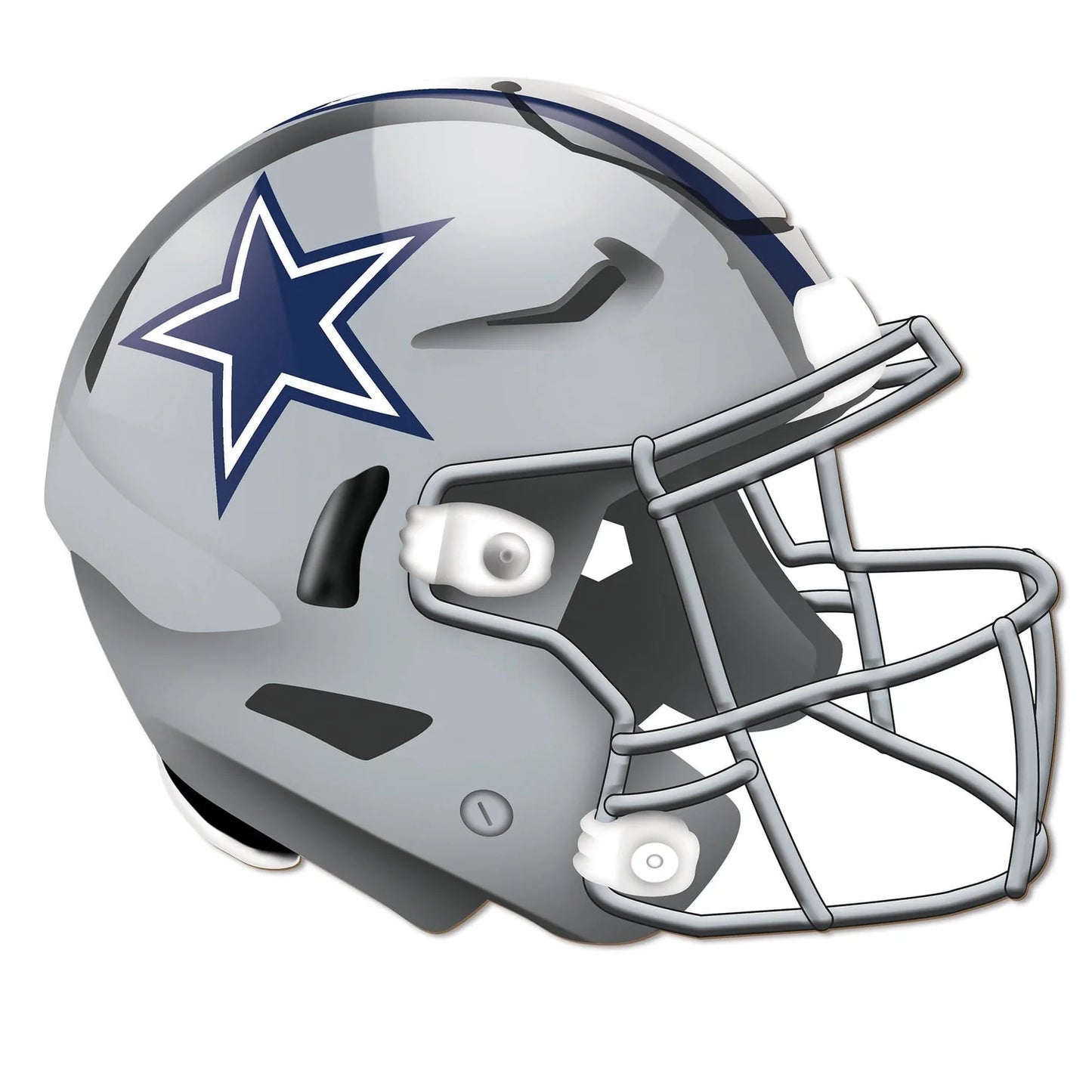 Dallas Cowboys 12"in Wood Helmet Cutout