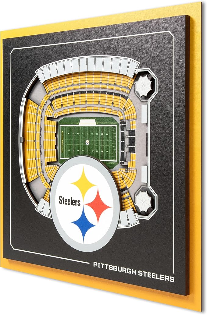 Pittsburgh Steelers 3D Wall Art Square