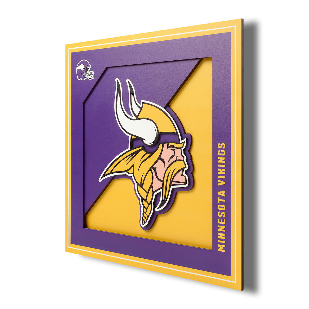 Minnesota Vikings 3d wall art