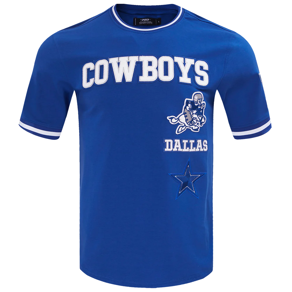 Dallas Cowboys-DALLAS COWBOYS RETRO CLASSIC DK TEE Blue