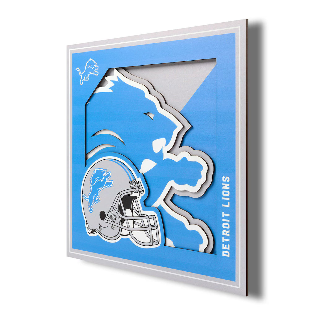 Detroit Lions 3d wall art