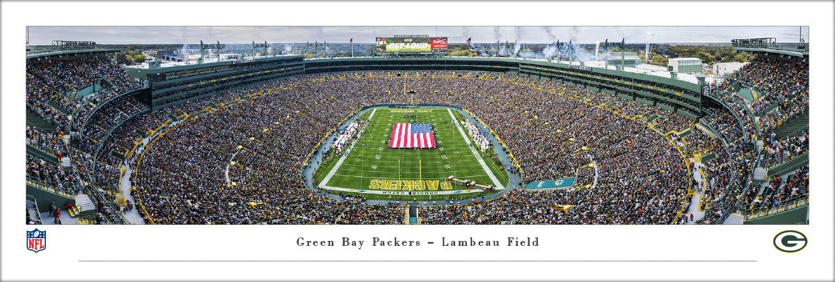 Green Bay Packers Flag End Zone - Lambeau Field