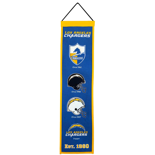 Los Angeles Chargers Heritage Banner