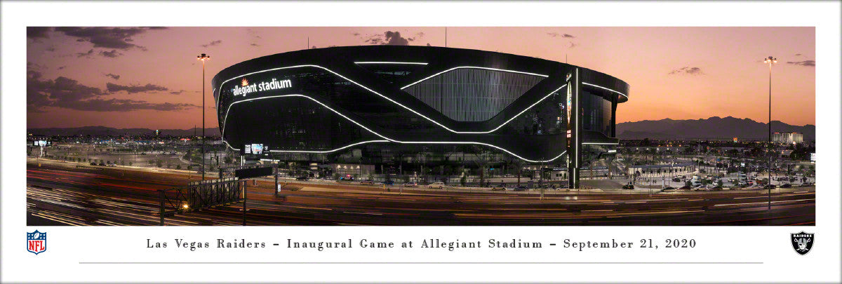 Las Vegas Raiders Framed Panoramic Poster - Allegiant Stadium Picture