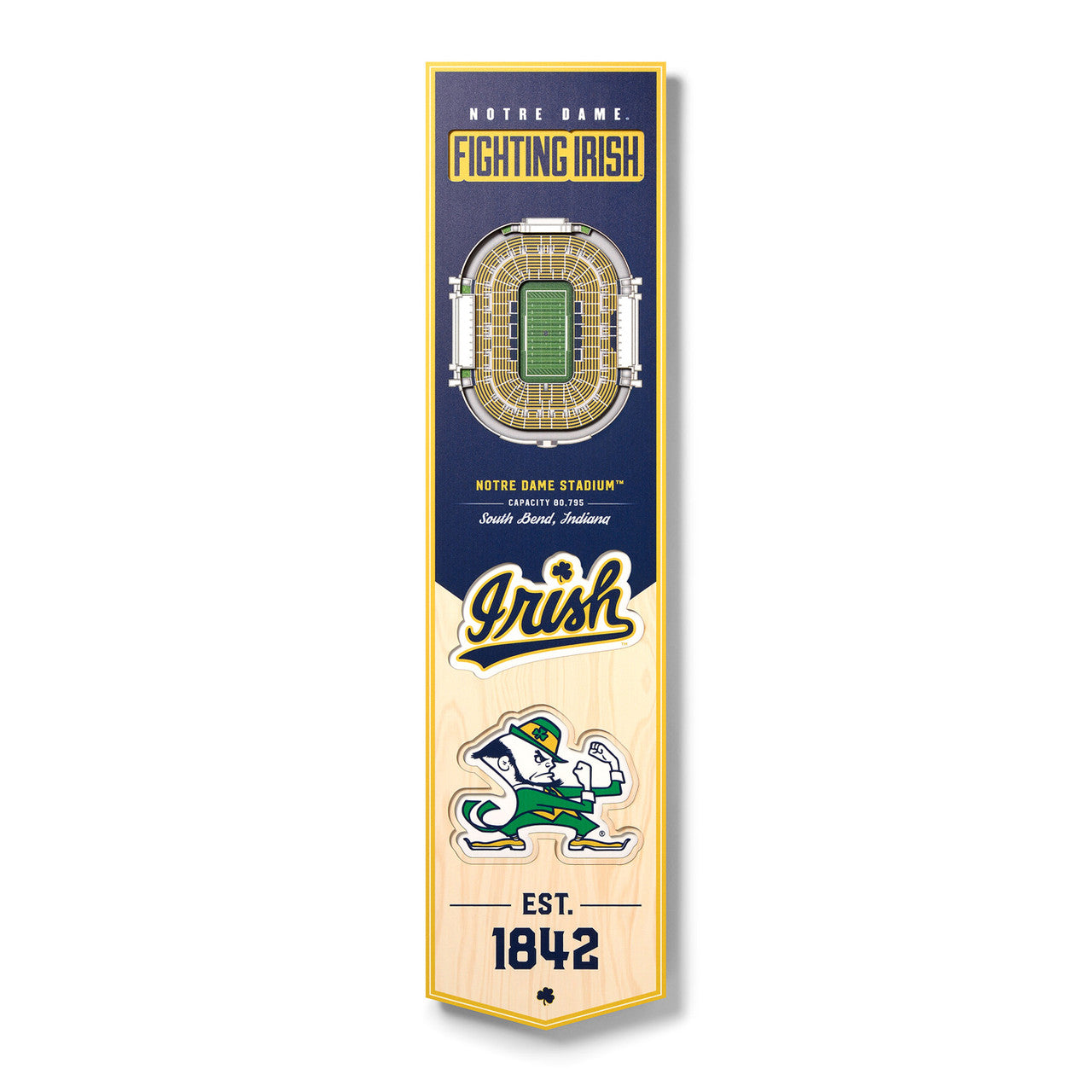 Notre Dame Fighting Irish 3D Wall Art