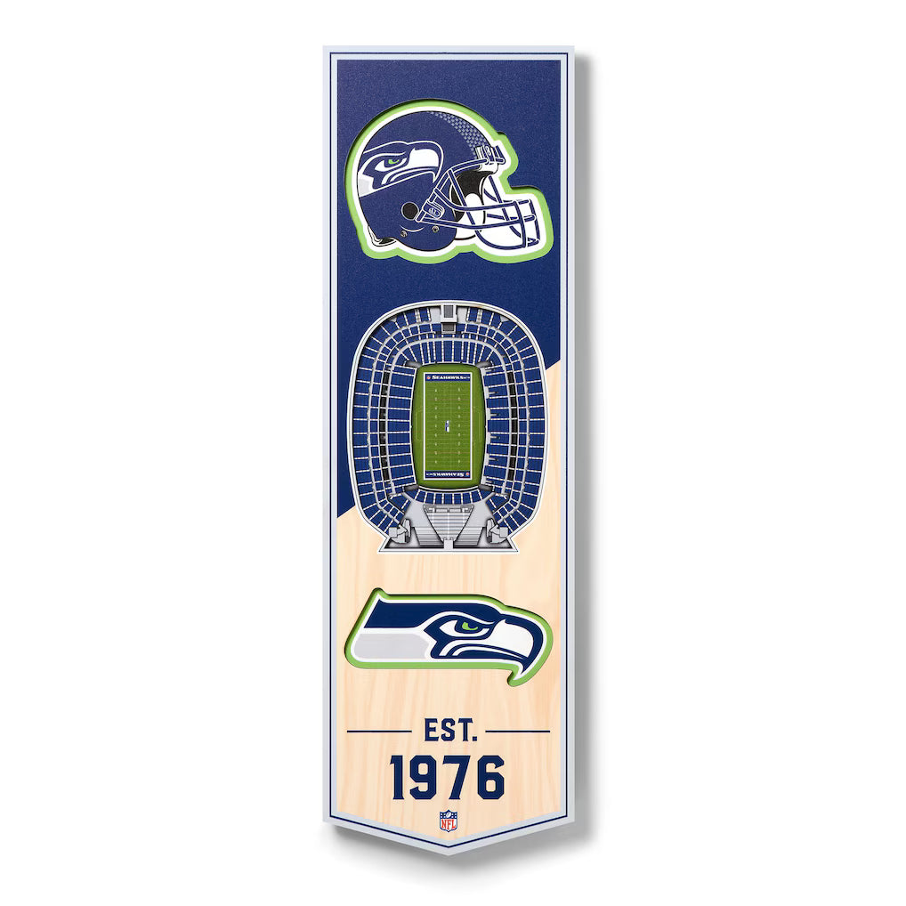 Seattle Seahawks 3D Wall Art Small