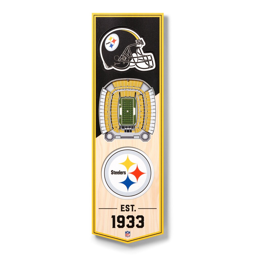 Pittsburgh Steelers 3D Wall Art Small