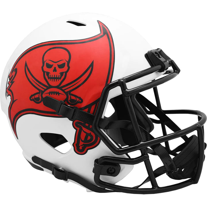 TAMPA BAY BUCS RIDDELL WHITE LUNAR ECLIPSE MINI FOOTBALL HELMET