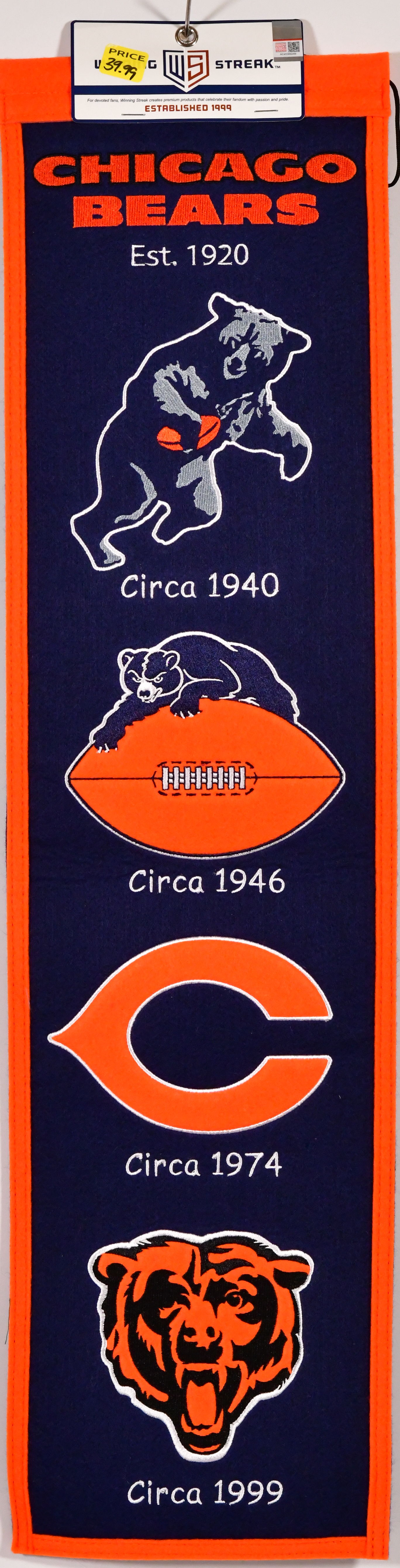 Chicago Bears Heritage Banner – Sports Images & More LLC