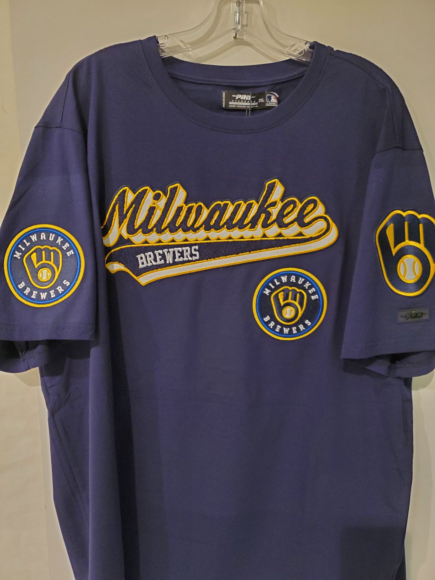 Navy Blue Milwaukee Brewers shirt