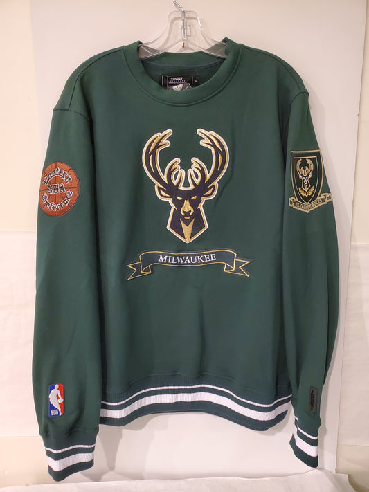 Milwaukee Bucks Green Sweater with Deer on Front