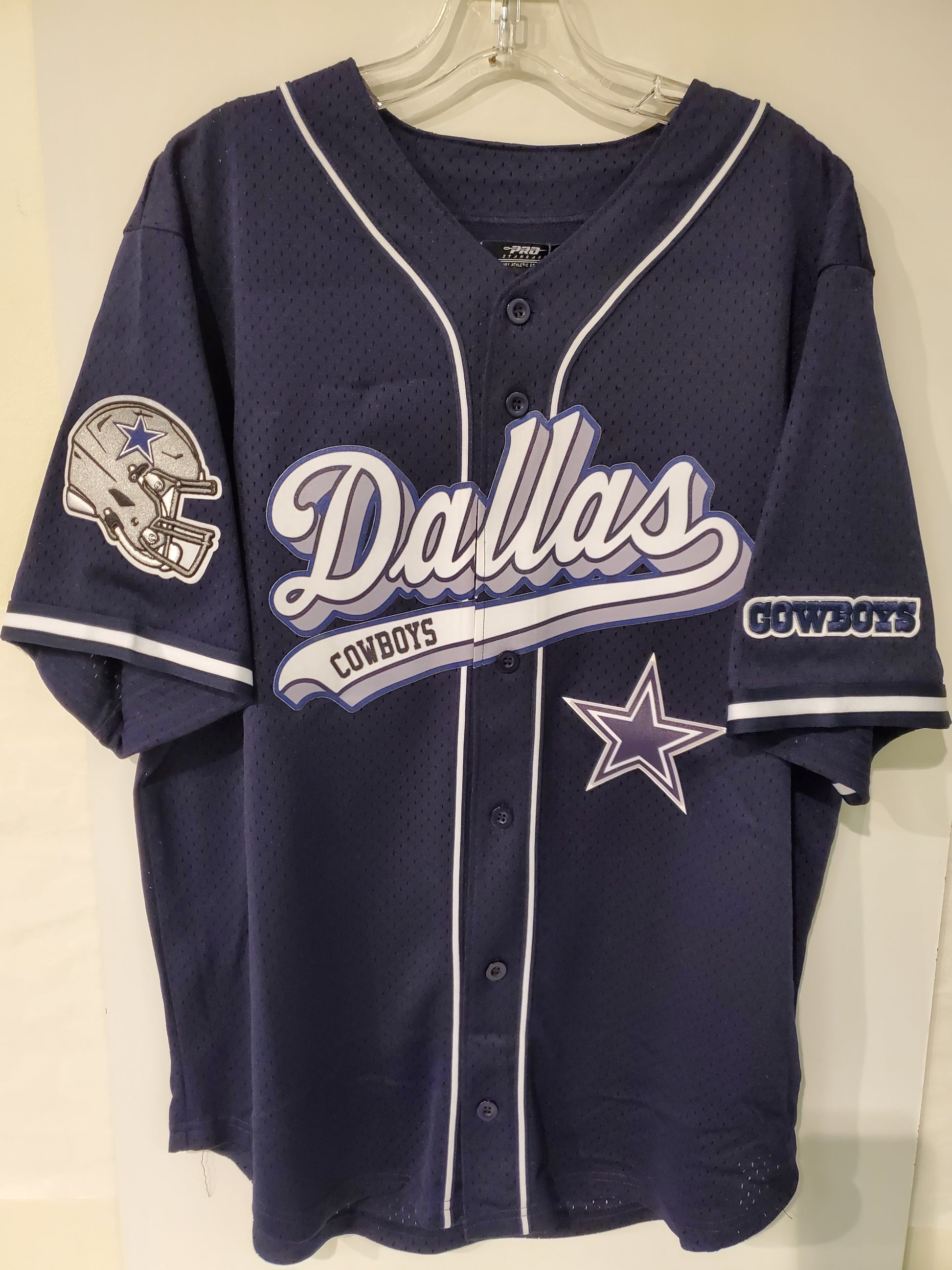 dallas cowboys gear Dallas Cowboys Jersey Black with Star on Back – Sports Images & More LLC