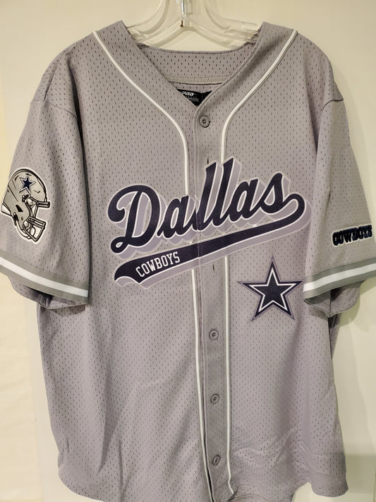 Dallas Cowboys Jersey with Star on back (Gray and Dark Gray)