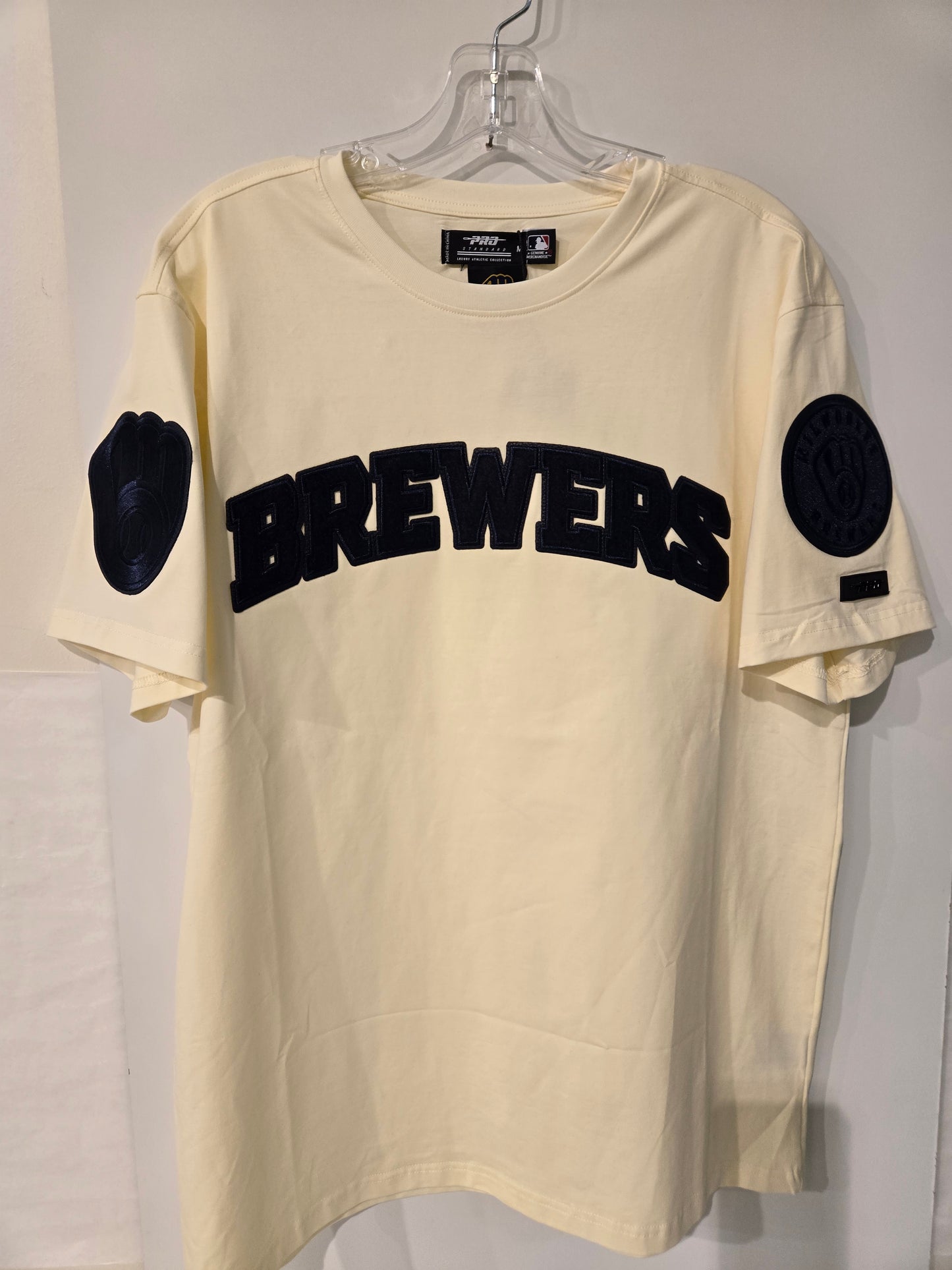 Milwaukee Brewers Cream with Black Writing shirt
