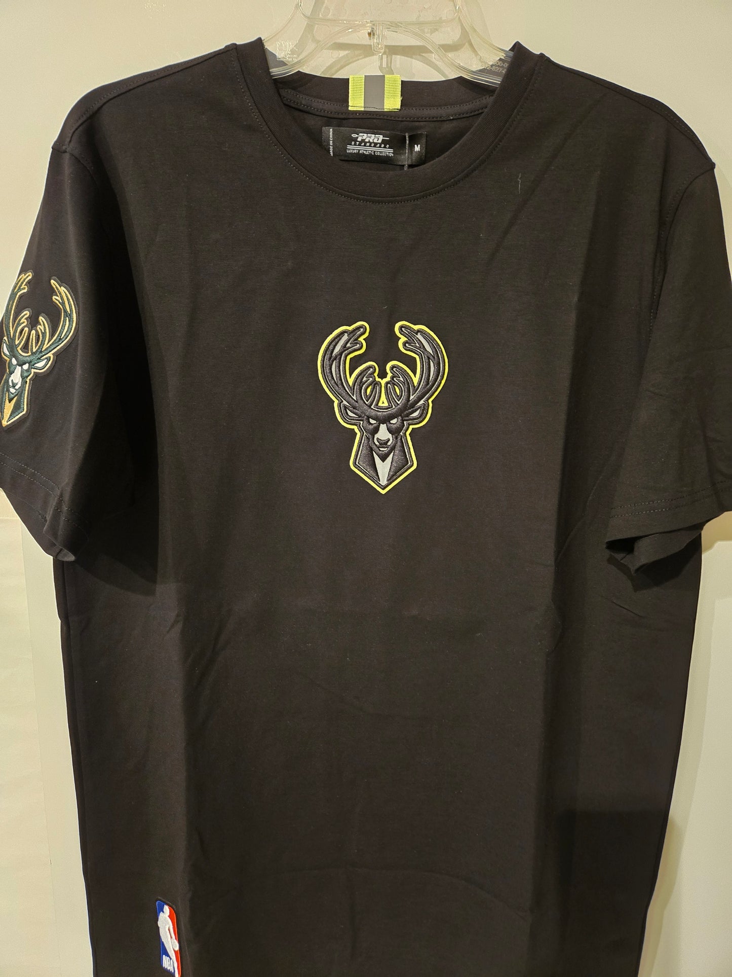 Milwaukee Bucks Black and Neon Shirt