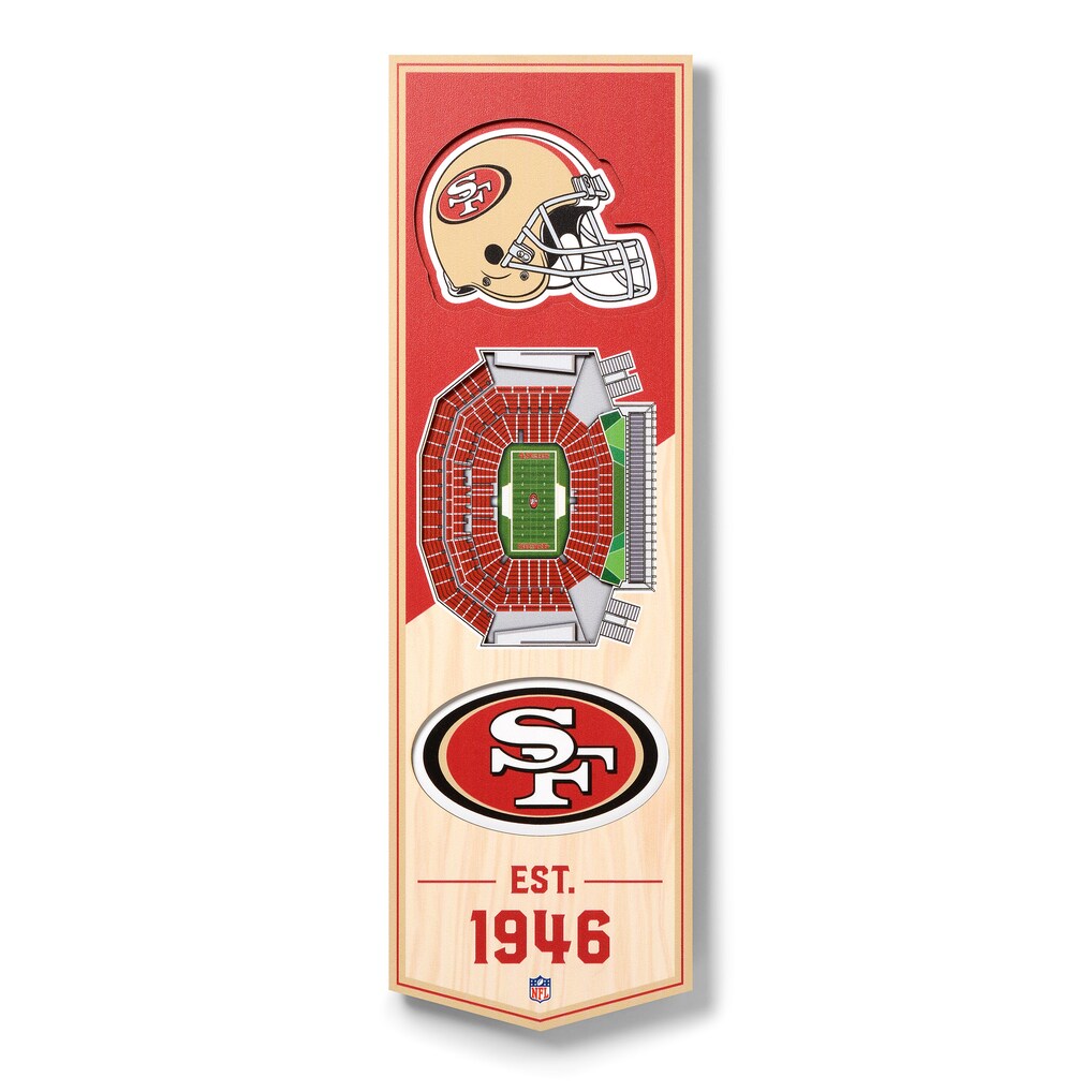 San Fransisco 49ers 3D Wall Art Small