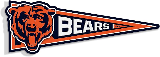 Chicago Bears 3D Wall Pennant