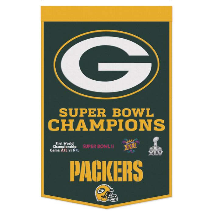 Green Bay Packers Super Bowl Dynasty Banner