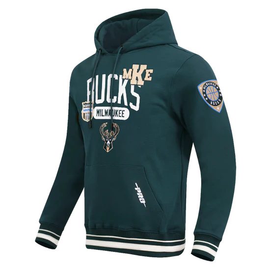 Bucks Green Sweatshirt Many Patches