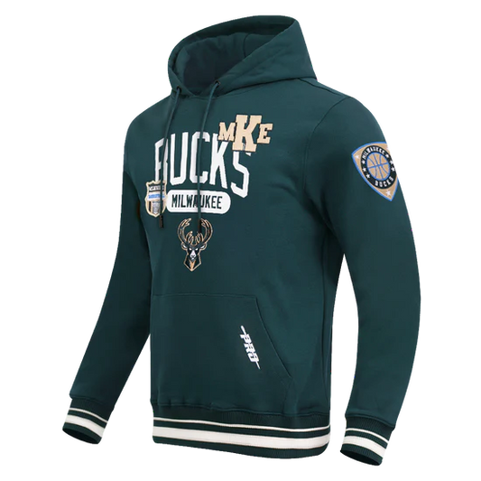 Bucks Green Sweatshirt Many Patches