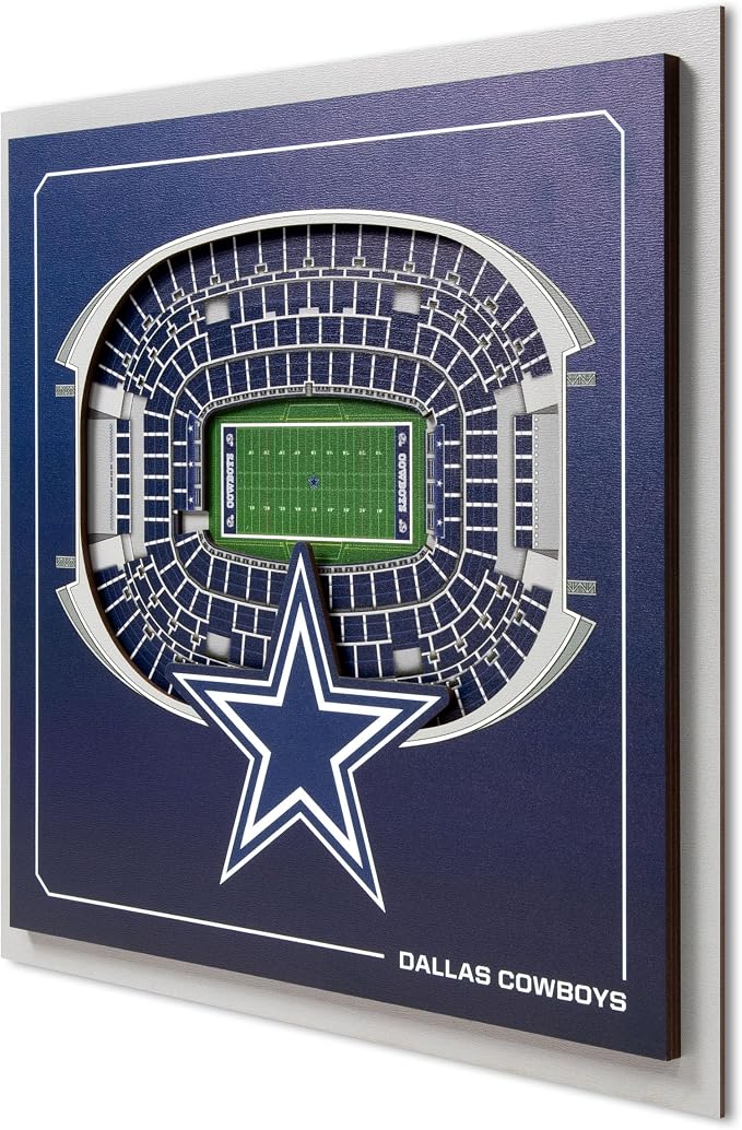 Dallas Cowboys 3D Wall Art Square