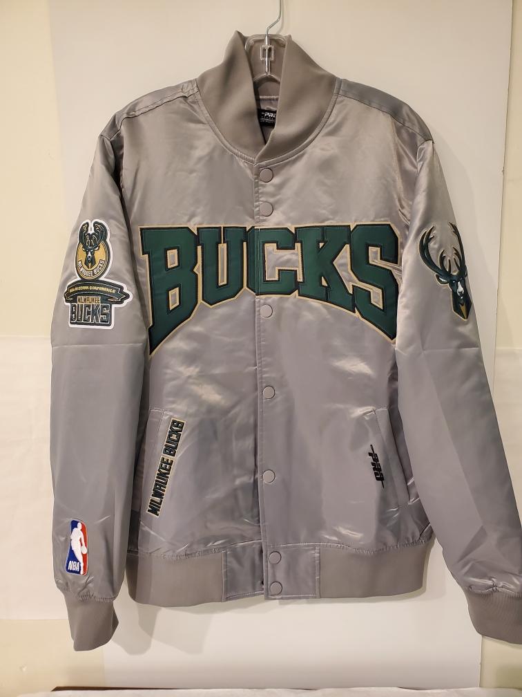 Milwaukee Bucks Gray and Green Jacket