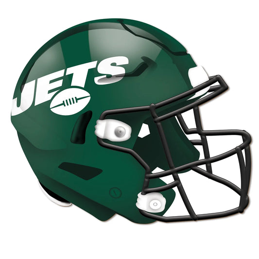 New York Jets 12"in Wood Helmet Cutout