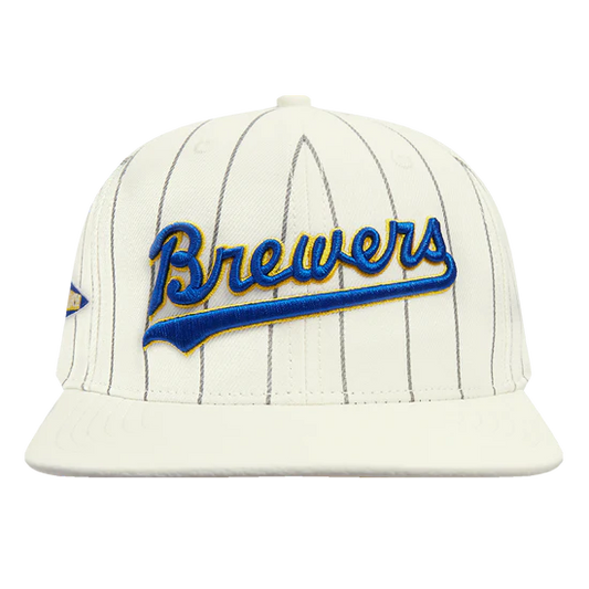 MLB MILWAUKEE BREWERS PINSTRIPE RETRO CLASSIC