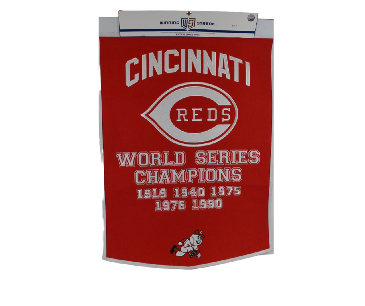 Cincinnati Reds Ribbon Cincinnati Reds Dynasty Banner – Sports Images & More LLC
