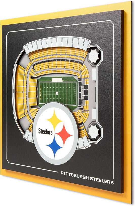 Pittsburgh Steelers 3D Wall Art Square