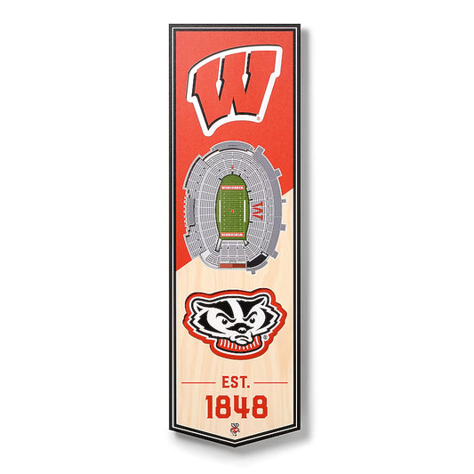 Wisconsin Badgers 3D Wall Art Small