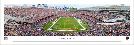 Chicago Bears End Zone Panoramic Picture - Soldier Field