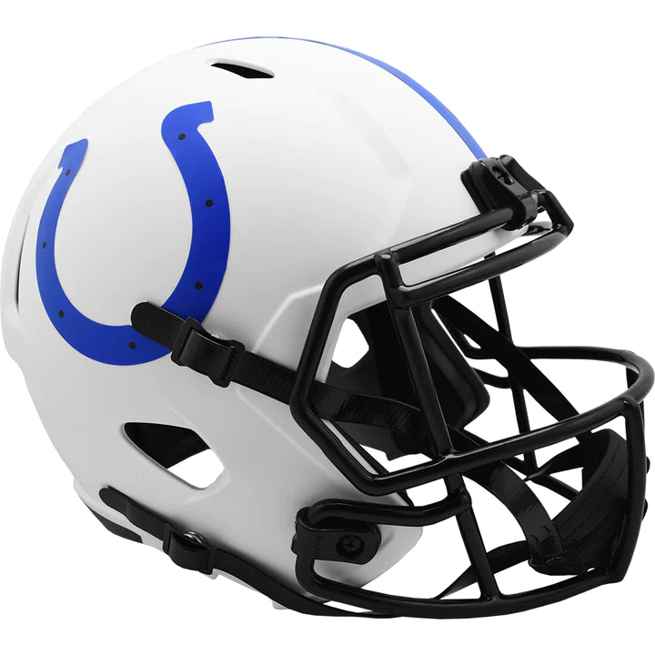 INDIANAPOLIS COLTS RIDDELL WHITE LUNAR ECLIPSE MINI FOOTBALL HELMET
