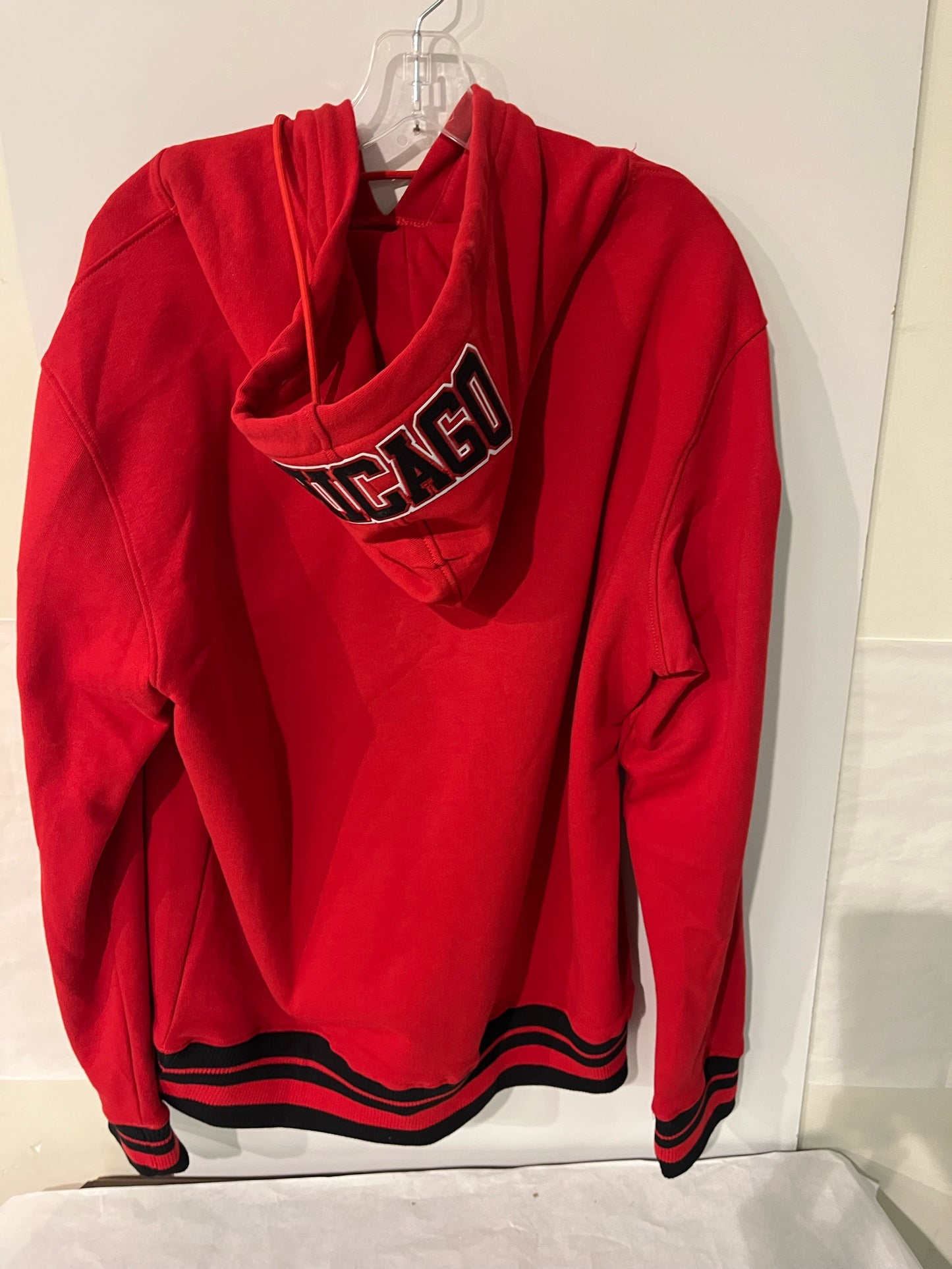 Chicago Bulls Big lettering Red Hoodie