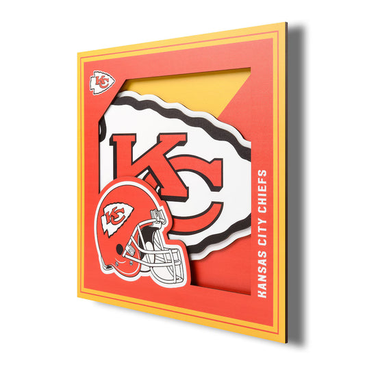 Kansas city Chiefs 3d wall art