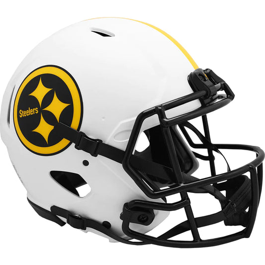 PITTSBURGH STEELERS RIDDELL  WHITE LUNAR ECLIPSE MINI HELMET