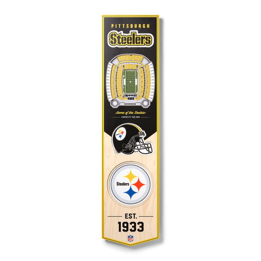 Pittsburgh Steelers 3D Wall Art Small