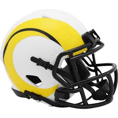 Las Vegas Ram's RIDDELL WHITE LUNAR ECLIPSE MINI FOOTBALL HELMET