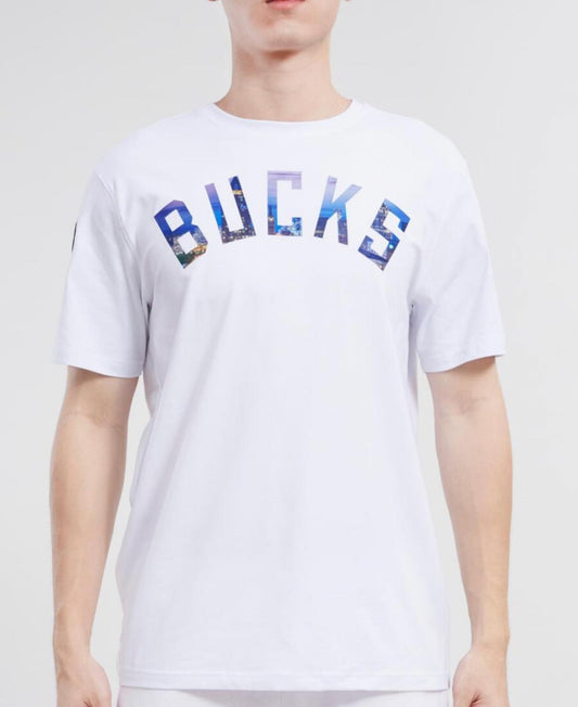 Milwaukee Bucks Cityscape White