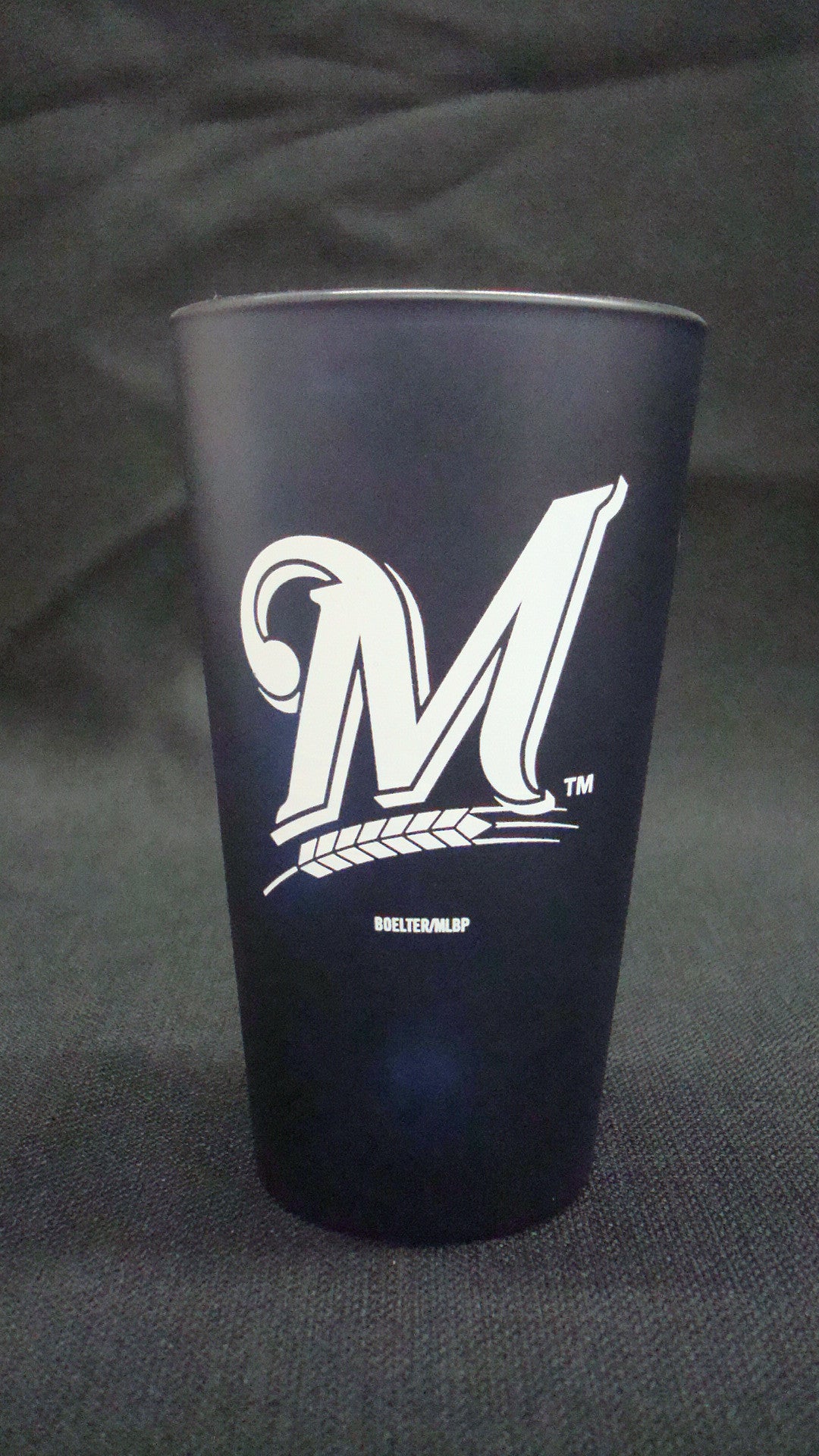 Milwaukee Brewers Blue Frosted Pint Glass