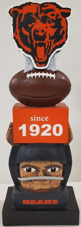 Chicago Bears RETRO Totem Pole