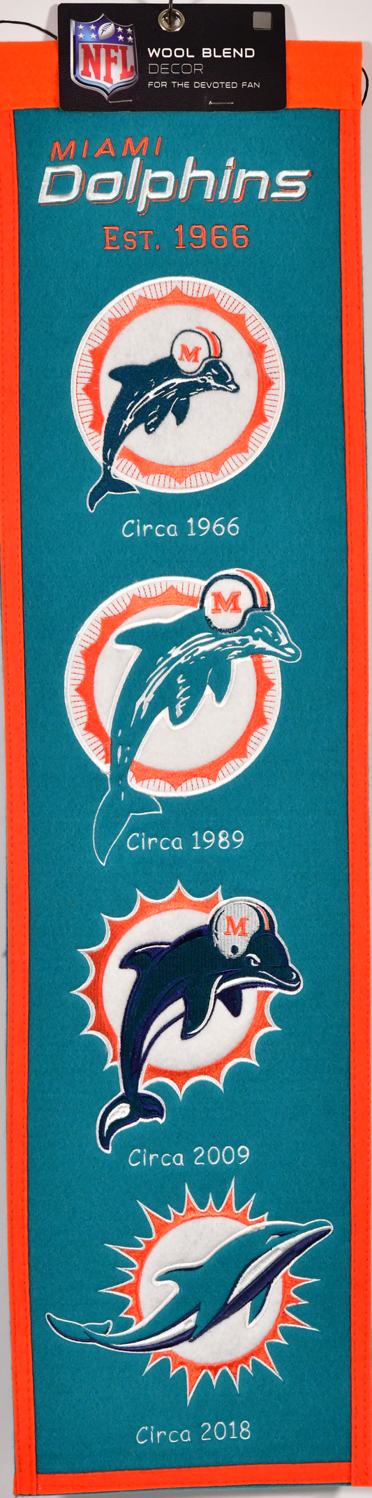 Miami Dolphins Heritage Banner